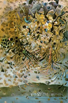 Tableaux abstraits célèbres œuvres - Tête bombardée de grains de blé surréalisme